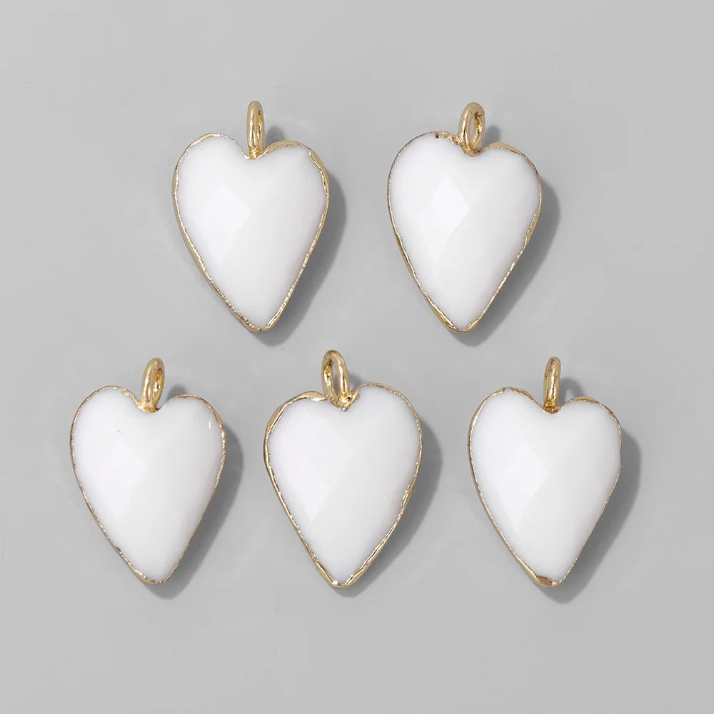 Heart Stone Pendant Set