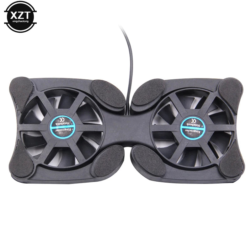 USB Mini Laptop Fan Stand Notebook Foldable Folding Fan Cooler Notebook Cooling Pad Radiator Cooler Master Computer Accessories