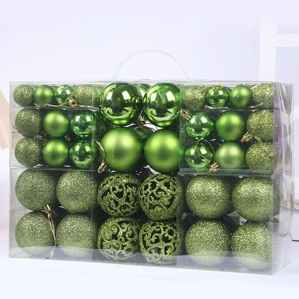 100pcs Christmas Tree Baubles Set