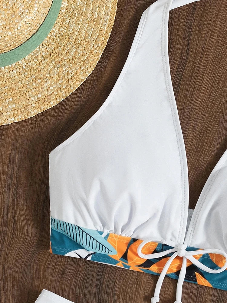 2023 High-Waist Halter Bikini Set