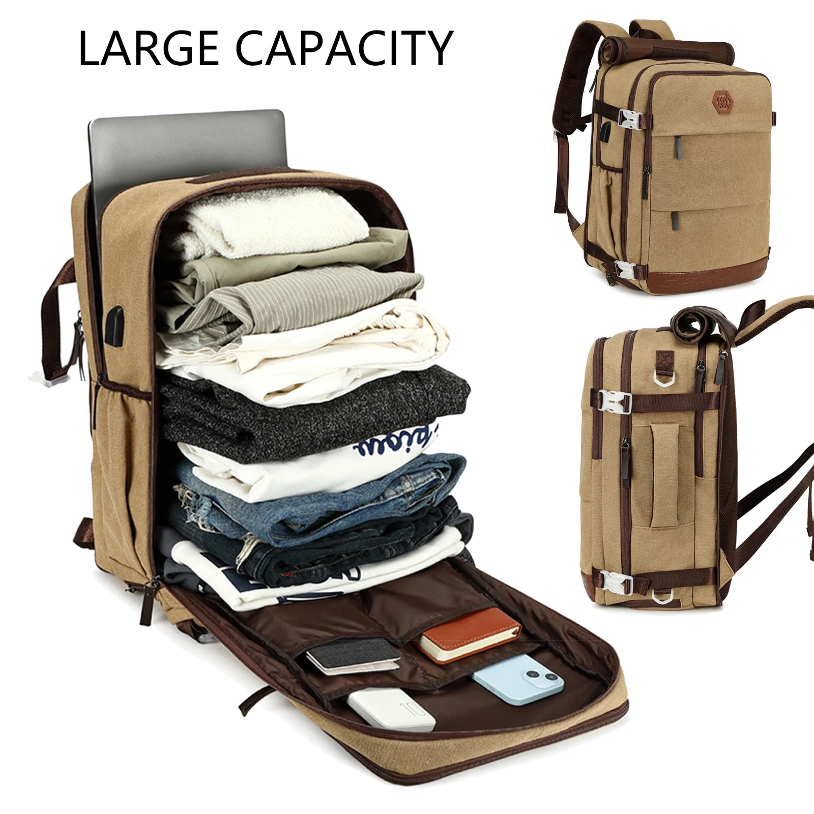 15.6-inch large capacity waterproof laptop backpack