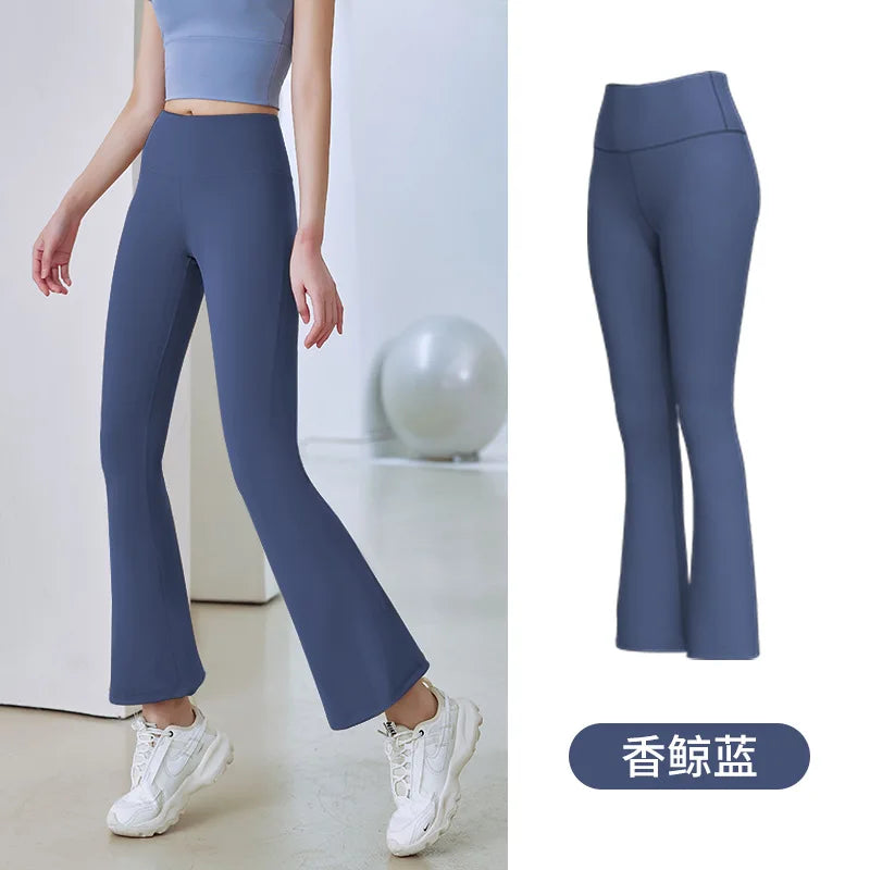 Women Flare Pants Slim High Waist Solid SexyShark Flare Pant