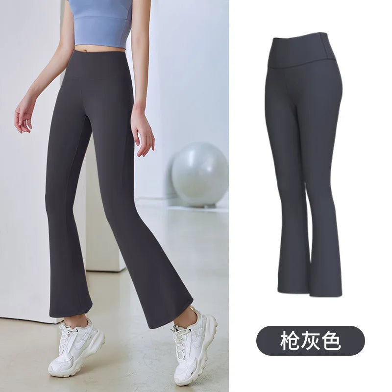 Women Flare Pants Slim High Waist Solid SexyShark Flare Pant