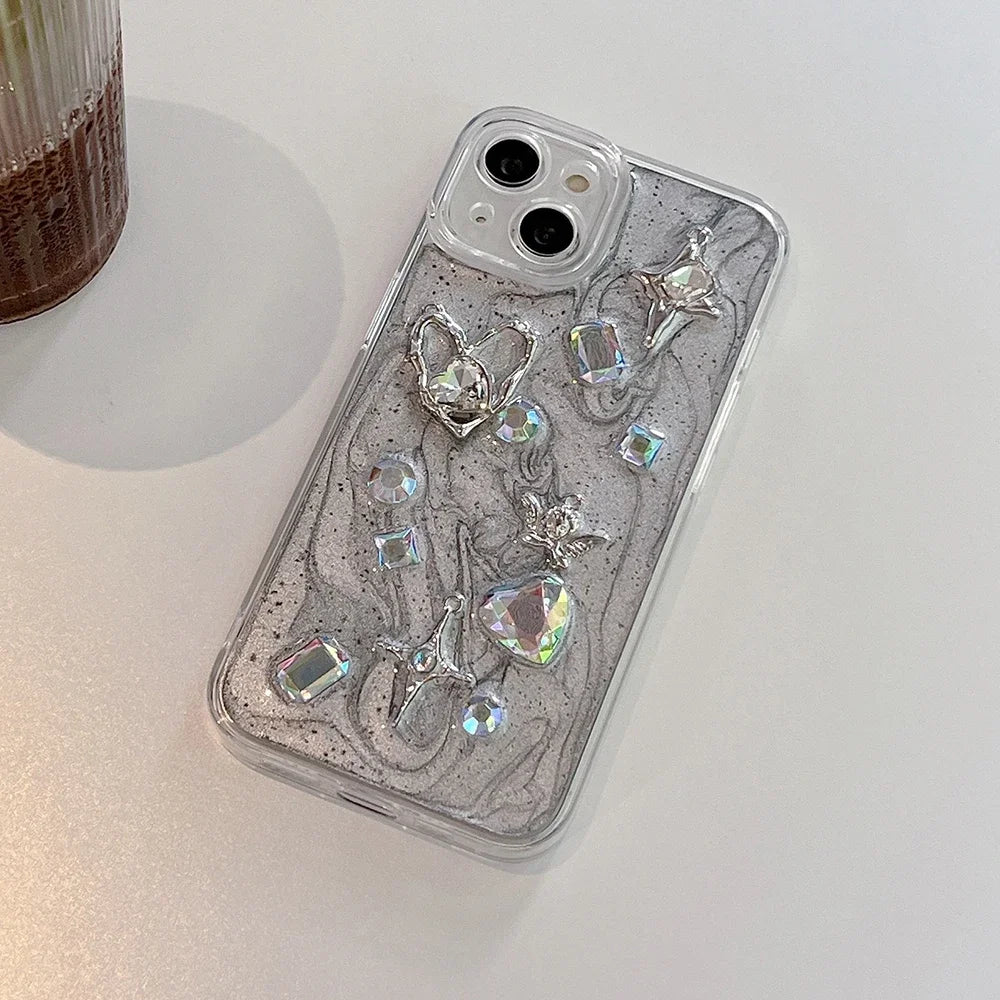 3D Love Heart Angel iPhone Case