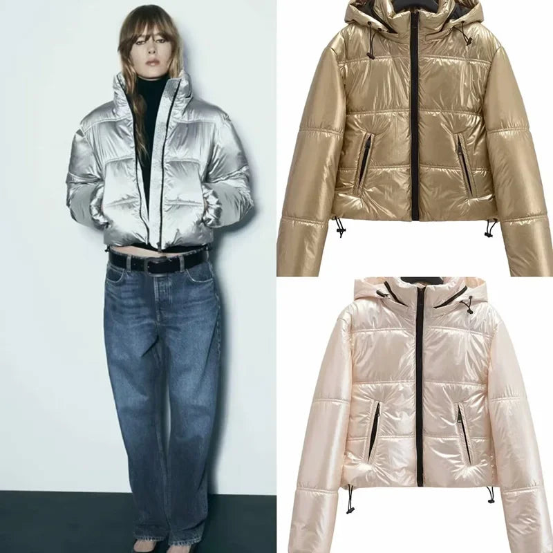 Women's Vintage Hooded Cotton Parka
