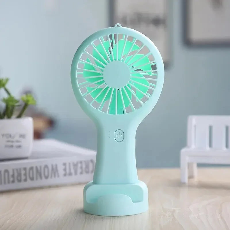 Portable Handheld Fan USB Charging Mini Fan With 3 Speed High Wind Desktop Office Travel Pocket Handheld Small Charging Fan