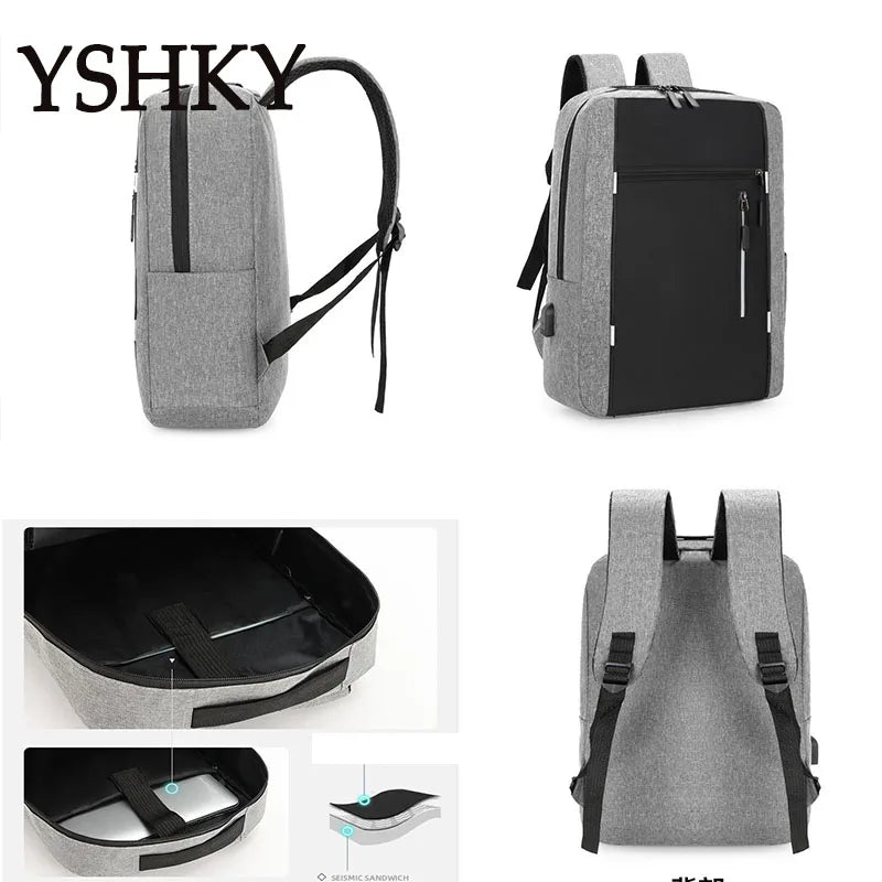 Women Fashion backpack soft leather multi-functional bag Polyester large capacity computer backpack