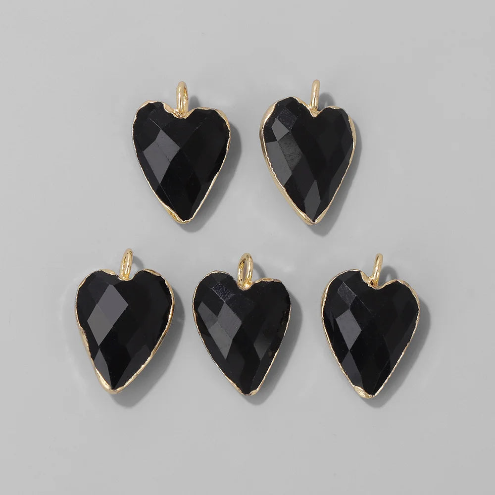 Heart Stone Pendant Set