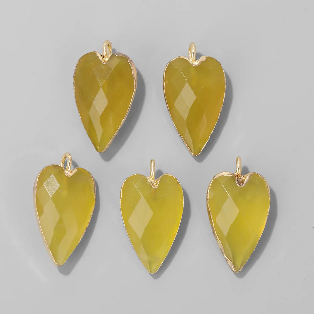 Heart Stone Pendant Set