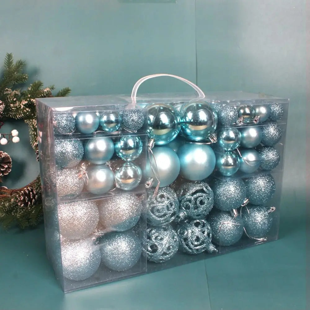 100pcs Christmas Tree Baubles Set