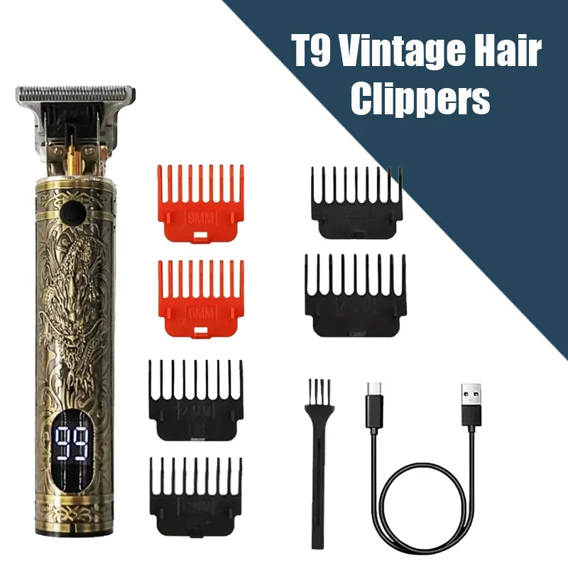 T9 Professional Hair Clipper/Accessories for Men | USB-C Fast Charging | Beard/Body/Hair Trimmer | Precision Electric Shaver