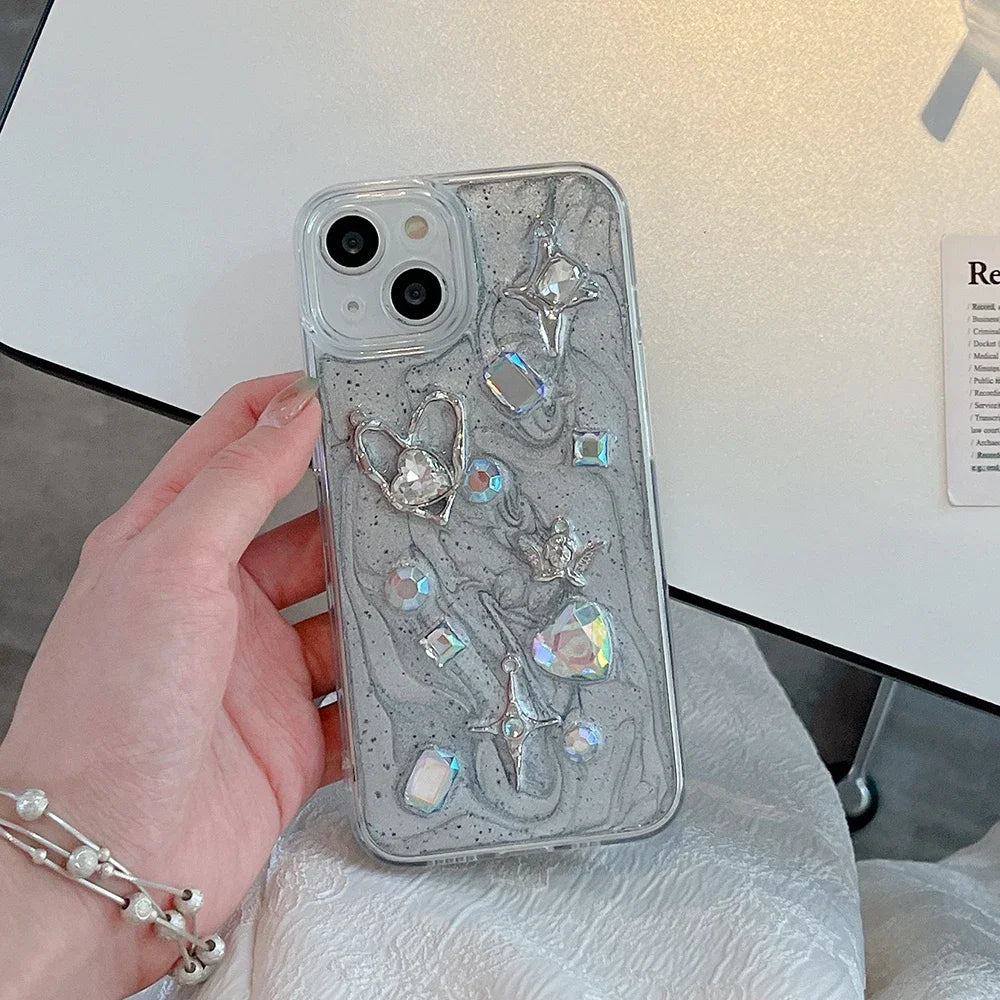 3D Love Heart Angel iPhone Case