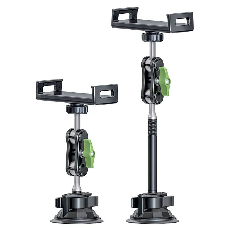 Aluminum Alloy Car Tablet Support 360° Rotation Adjustable Stand with Suction Cup Mount for 4 - 12.9 Inch Tablets Mobile Phones - Jasmind Stores