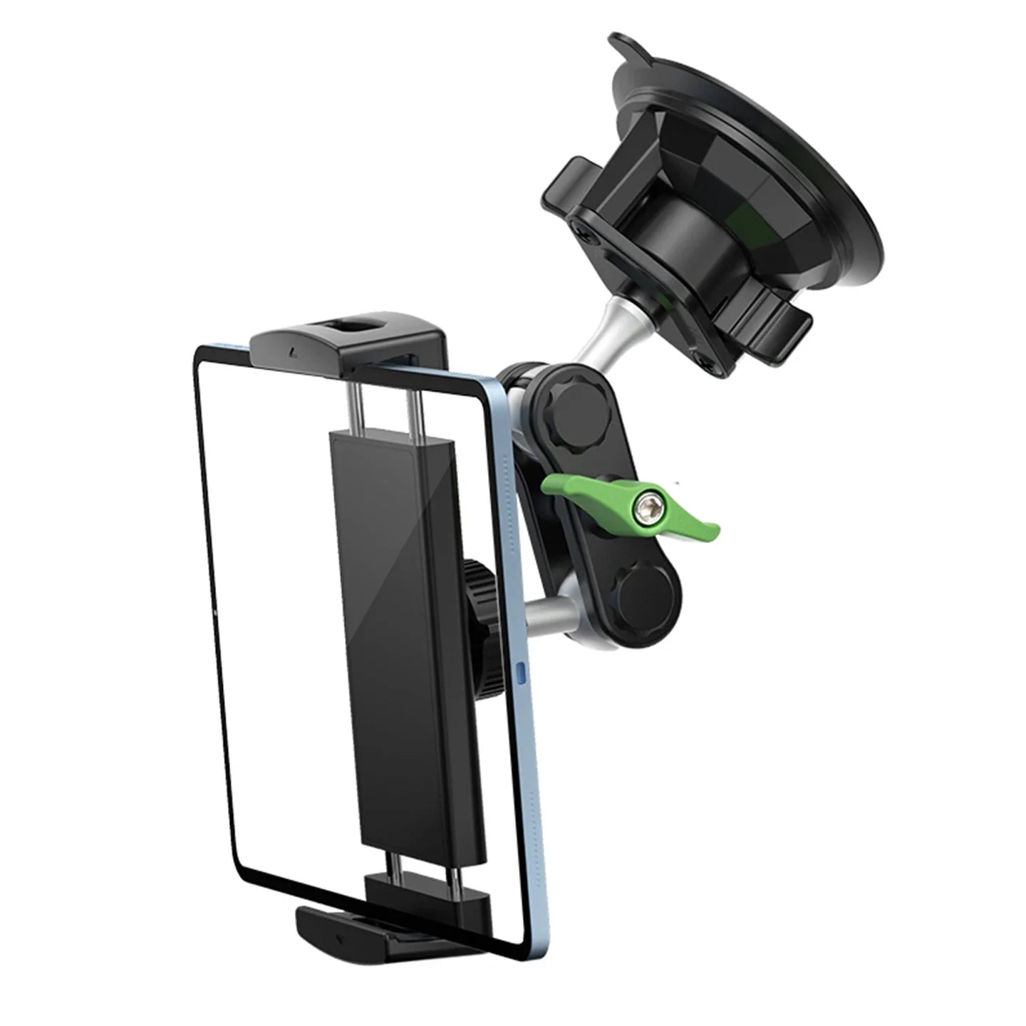 Aluminum Alloy Car Tablet Support 360° Rotation Adjustable Stand with Suction Cup Mount for 4 - 12.9 Inch Tablets Mobile Phones - Jasmind Stores
