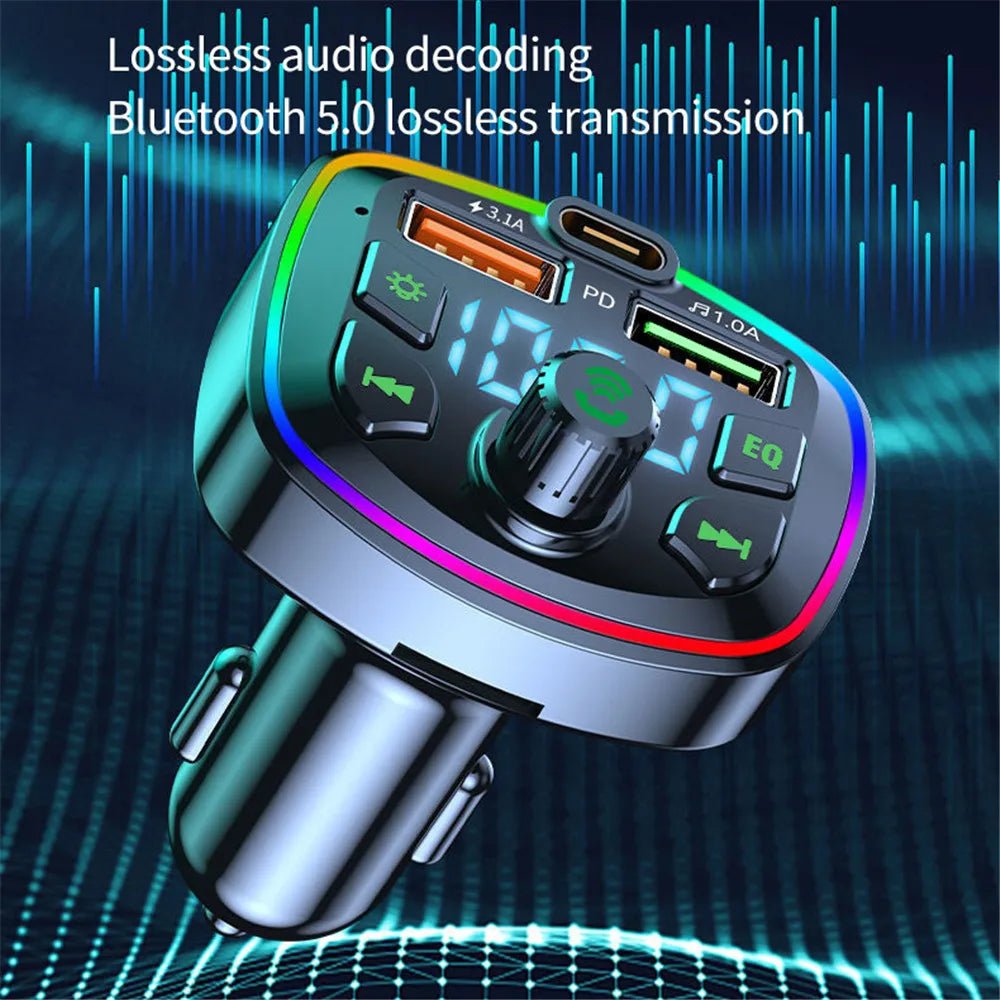 Bluetooth Car Charger & FM Transmitter - Jasmind Stores