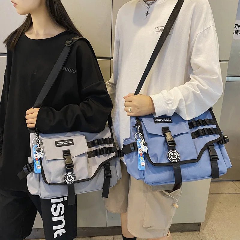 Canvas Crossbody Bags for Women 2023 Nylon Men Postman Student Shoulder Messenger Bag Large Satchel Fashion Bookbag Big Handbags - Jasmind Stores