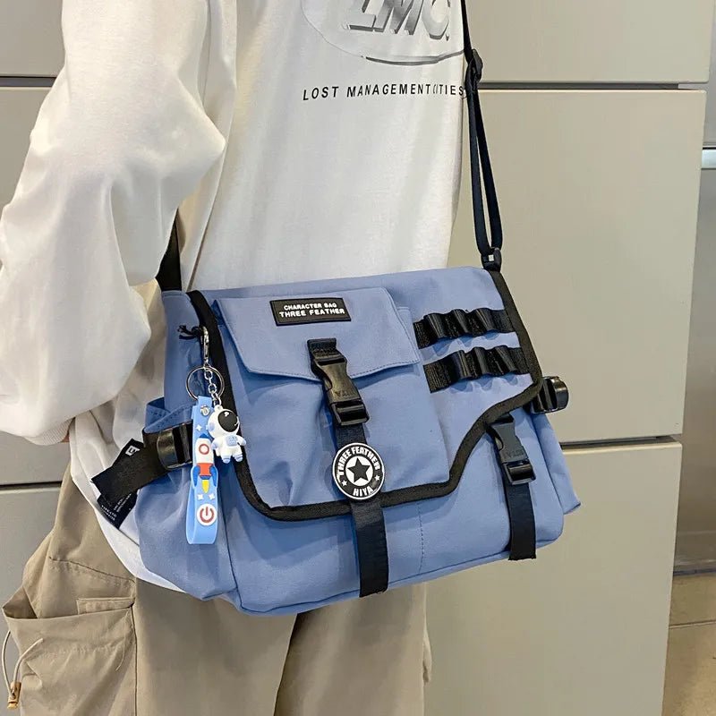 Canvas Crossbody Bags for Women 2023 Nylon Men Postman Student Shoulder Messenger Bag Large Satchel Fashion Bookbag Big Handbags - Jasmind Stores