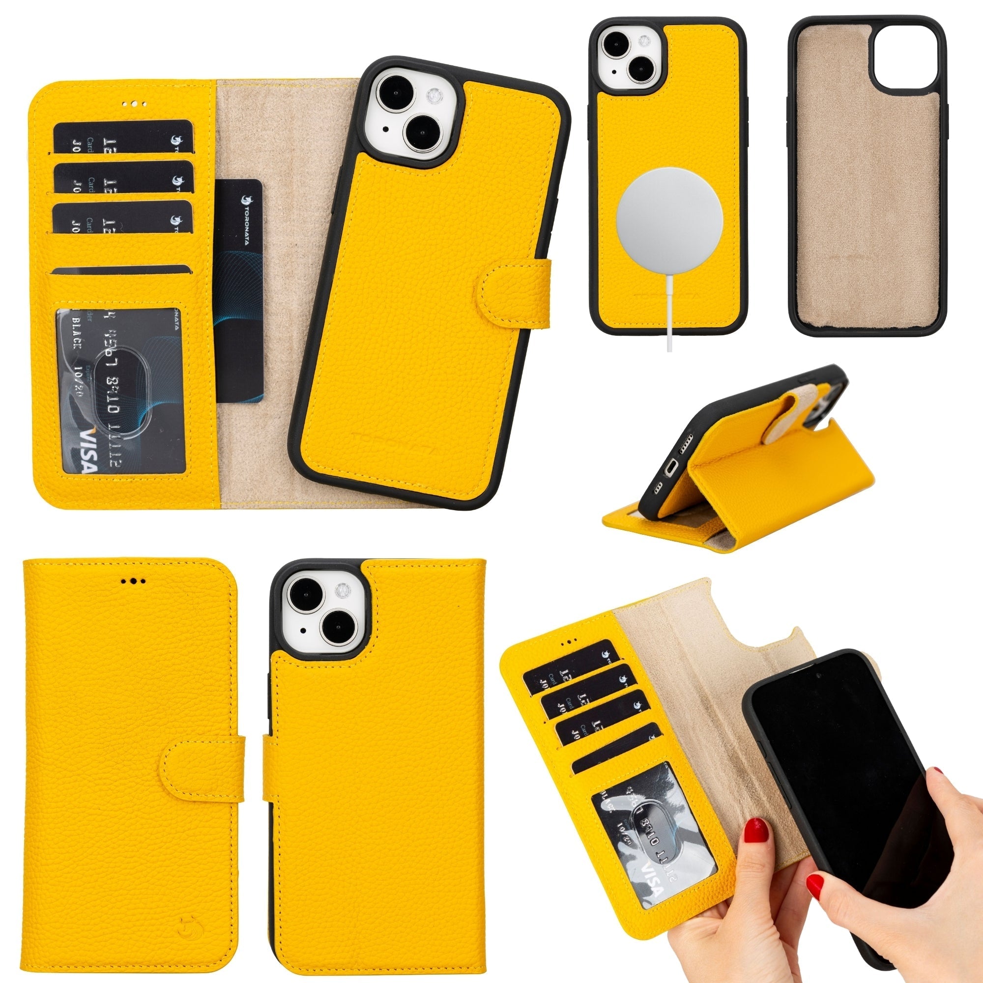 Casper Leather iPhone 14 Plus Wallet Case | MagSafe - Jasmind Stores