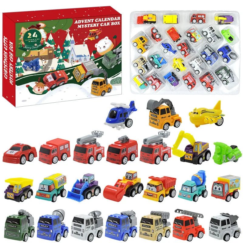 Christmas Advent Calendar Gift Box DIY Christmas Train Jesus Bricks Toys 24Days Countdown Calendar Box Surprise Christmas Gift - Jasmind Stores