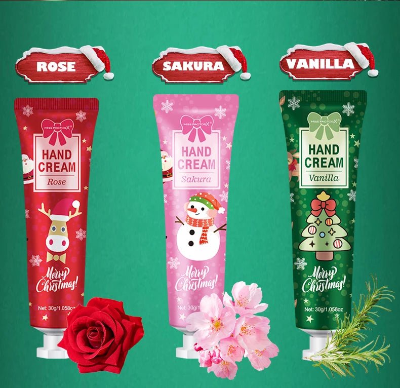 Christmas gift 5/box hand cream set, cream texture, hand cream travel pack, durable moisturizer - 30g/piece gift for women - Jasmind Stores