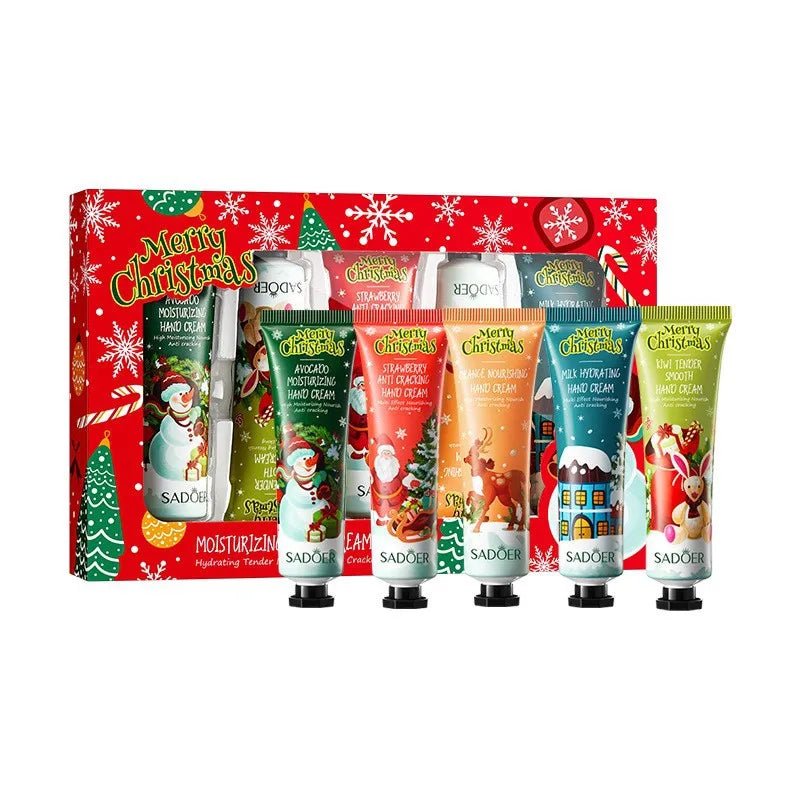 Christmas gift 5/box hand cream set, cream texture, hand cream travel pack, durable moisturizer - 30g/piece gift for women - Jasmind Stores