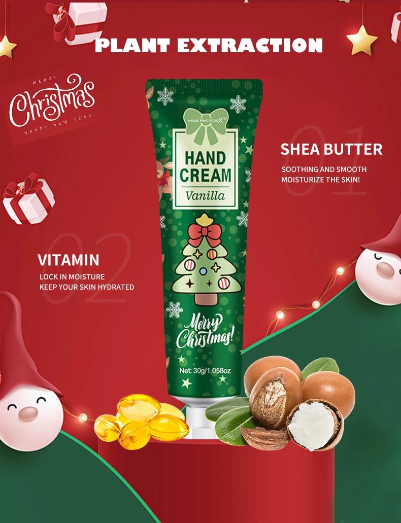 Christmas gift 5/box hand cream set, cream texture, hand cream travel pack, durable moisturizer - 30g/piece gift for women - Jasmind Stores