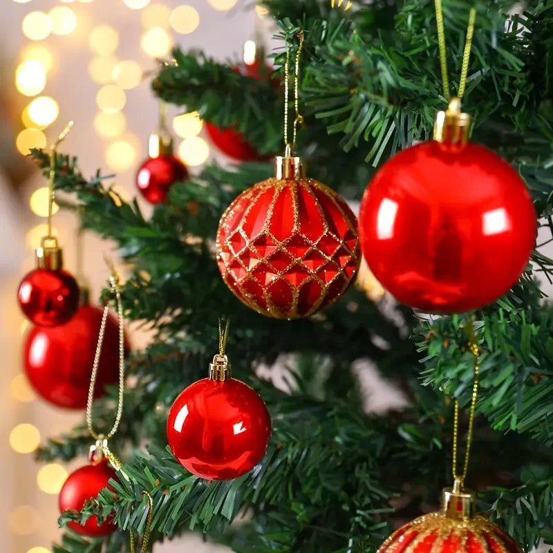 Colorful Painted Christmas Ball Ornaments - Jasmind Stores