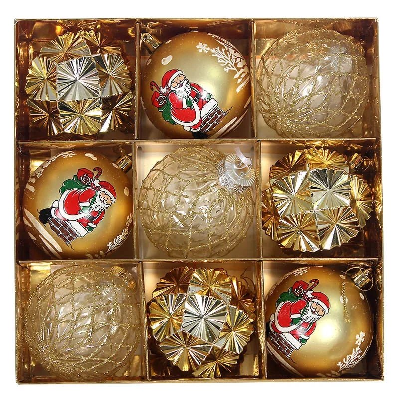 Colorful Painted Christmas Ball Ornaments - Jasmind Stores