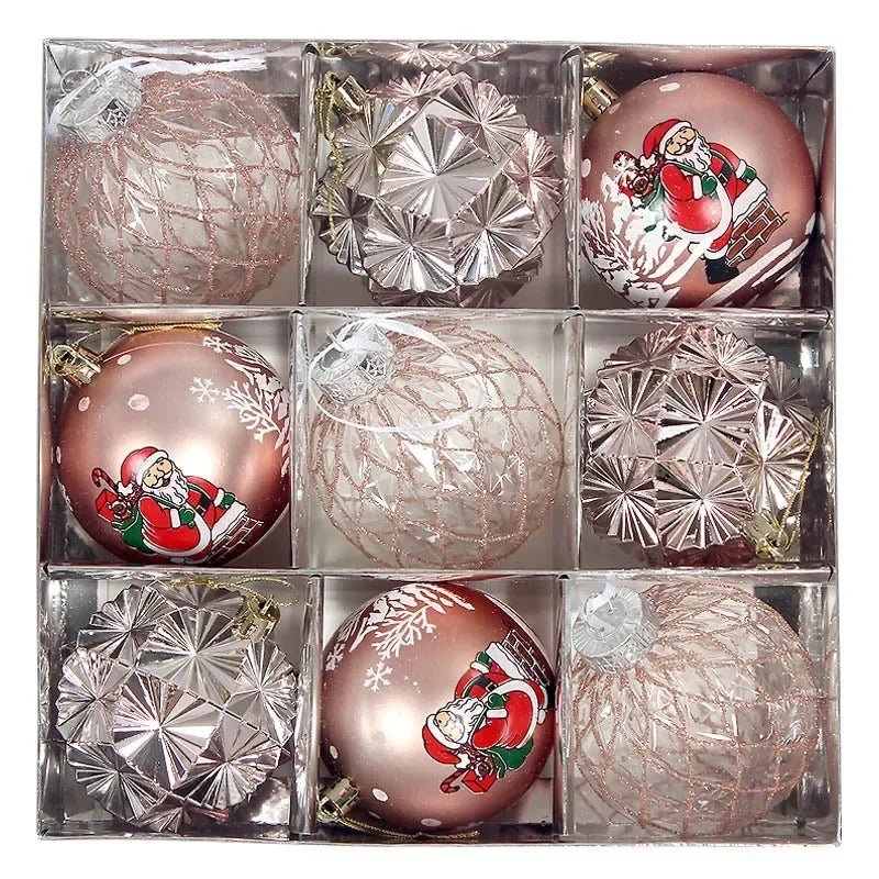 Colorful Painted Christmas Ball Ornaments - Jasmind Stores