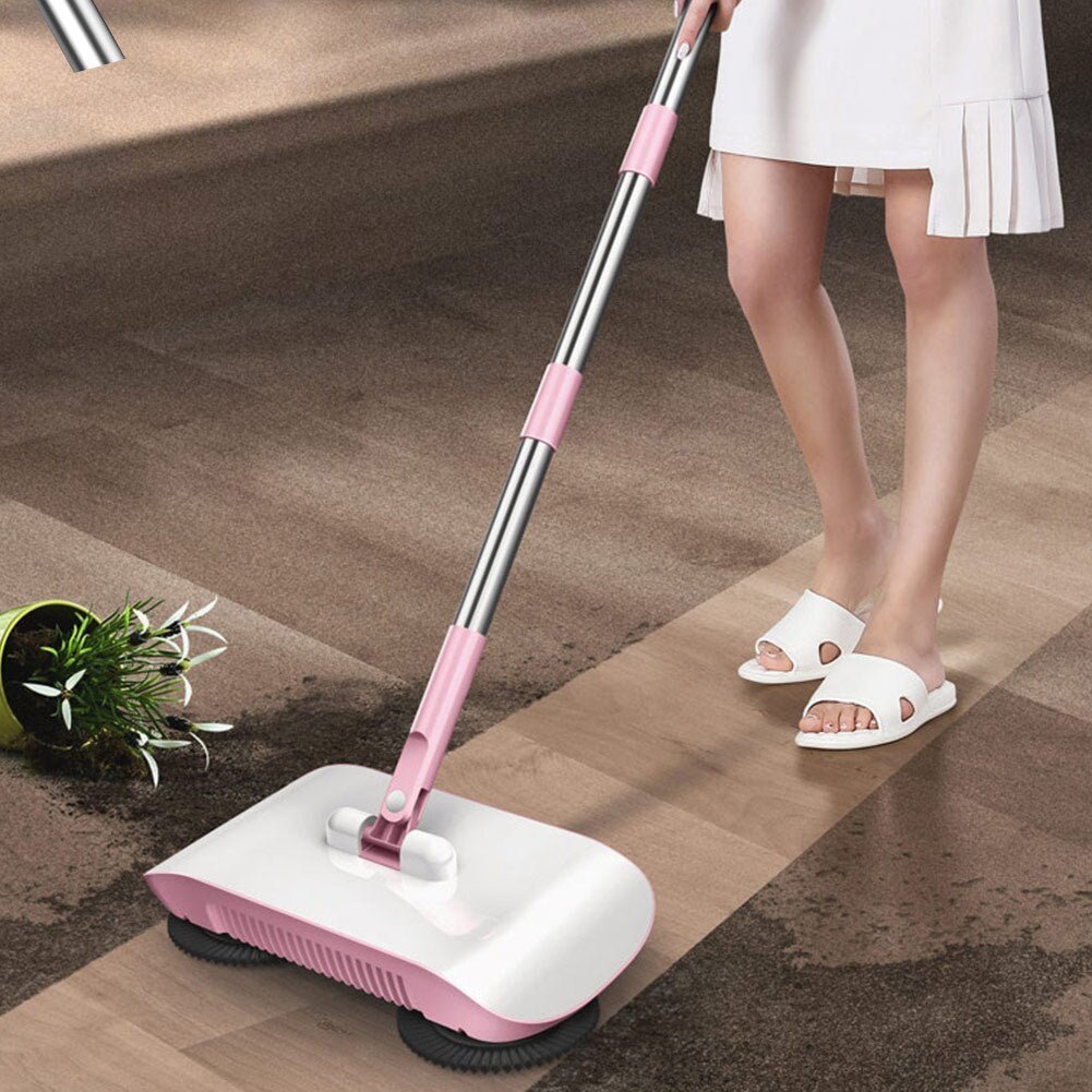 Hand Push Sweeper Household Broom Dustpan Mop Floor All - in - one Machine Gift Mop Sweeper - Jasmind Stores