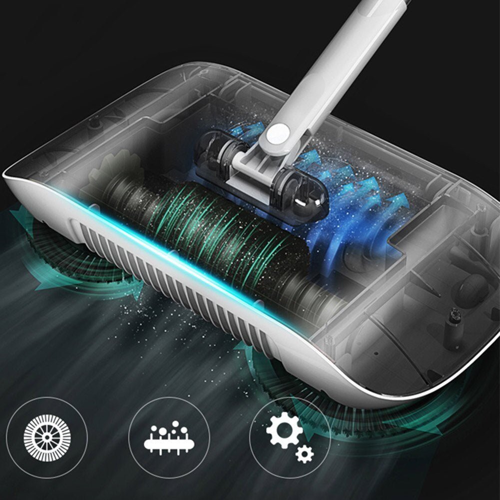 Hand Push Sweeper Household Broom Dustpan Mop Floor All - in - one Machine Gift Mop Sweeper - Jasmind Stores