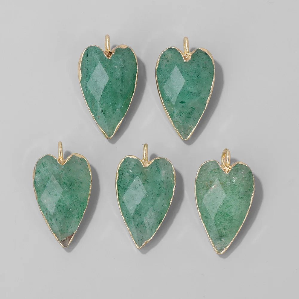 Heart Stone Pendant Set - Jasmind Stores