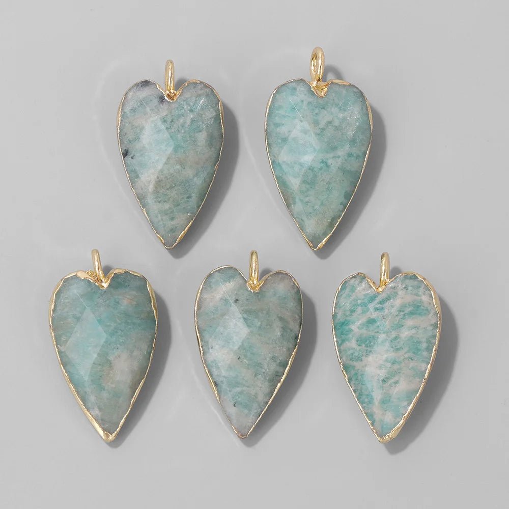 Heart Stone Pendant Set - Jasmind Stores