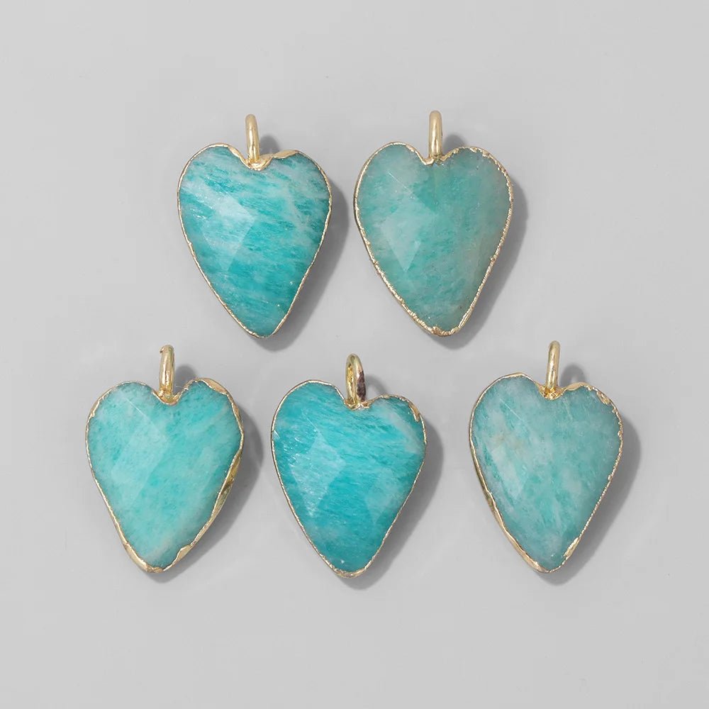 Heart Stone Pendant Set - Jasmind Stores