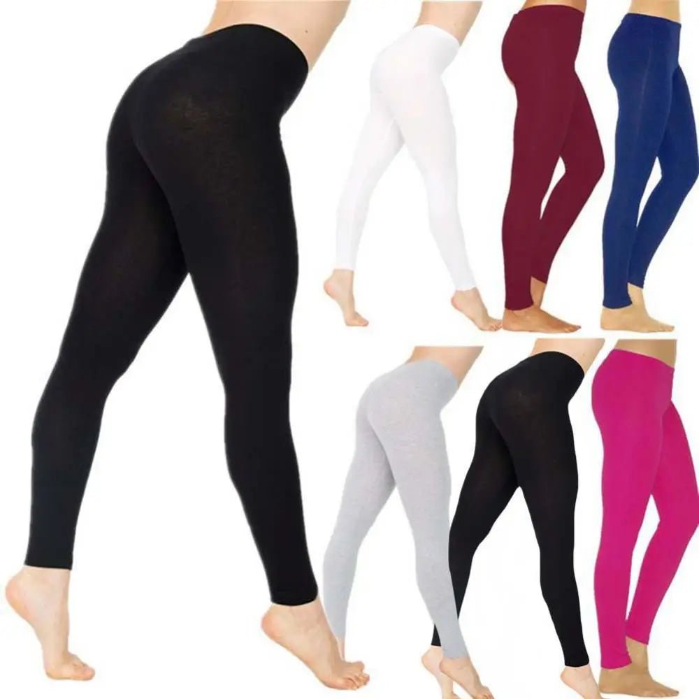 High Elastic Skinny Leggings - Jasmind Stores