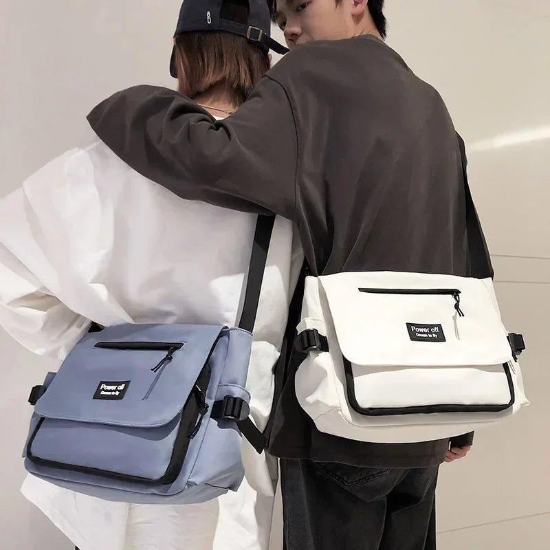 Japanese Harajuku Crossbody Bags Women 2025 Preppy Style Patchwork Color Shoulder Bag Collage Student Messenger Bag Handbags - Jasmind Stores