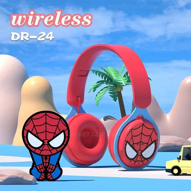 Kids Bluetooth Headphones Spider - Man HiFi Wireless - Jasmind Stores
