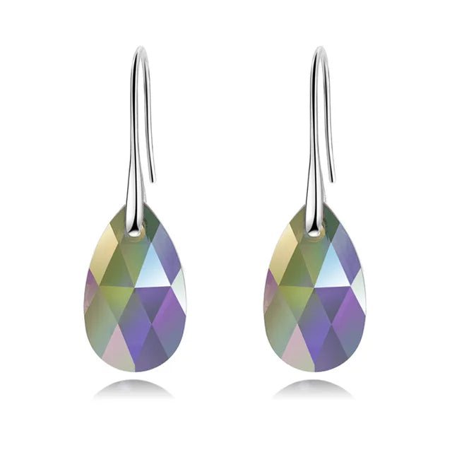 Korean Pear - Shaped Crystal Earrings - Jasmind Stores