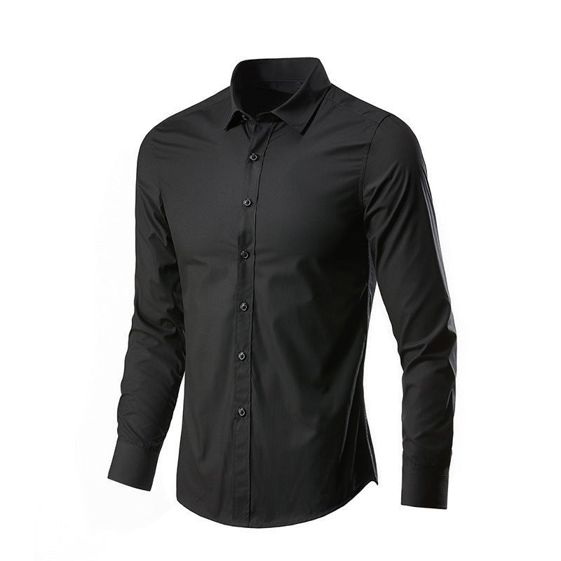Men's Solid Color Versatile Casual Suit Shirt - Jasmind Stores