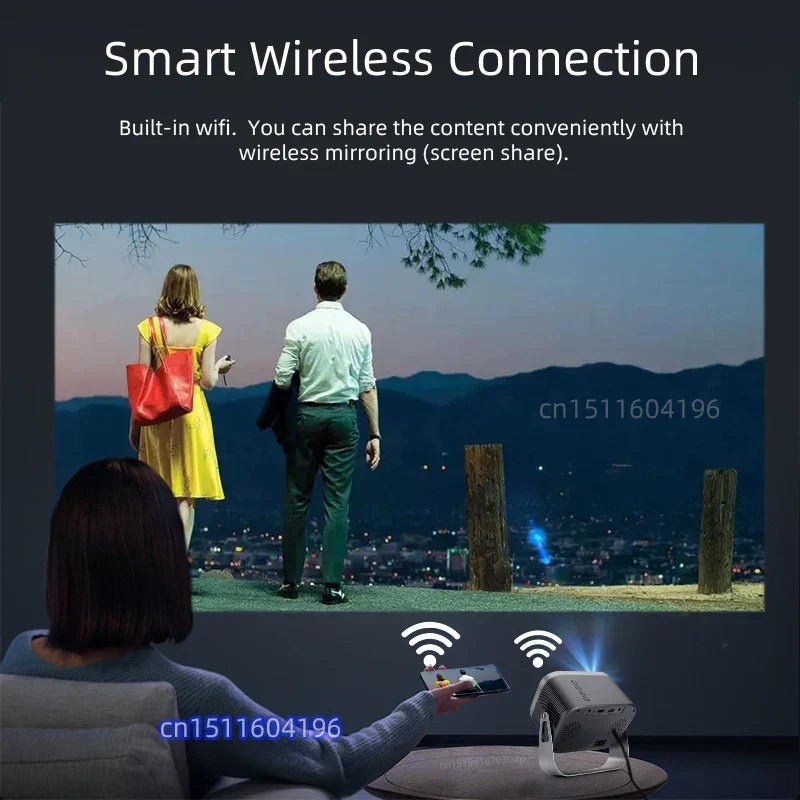 MINI Projector WIFI Portable Home Theater - Jasmind Stores