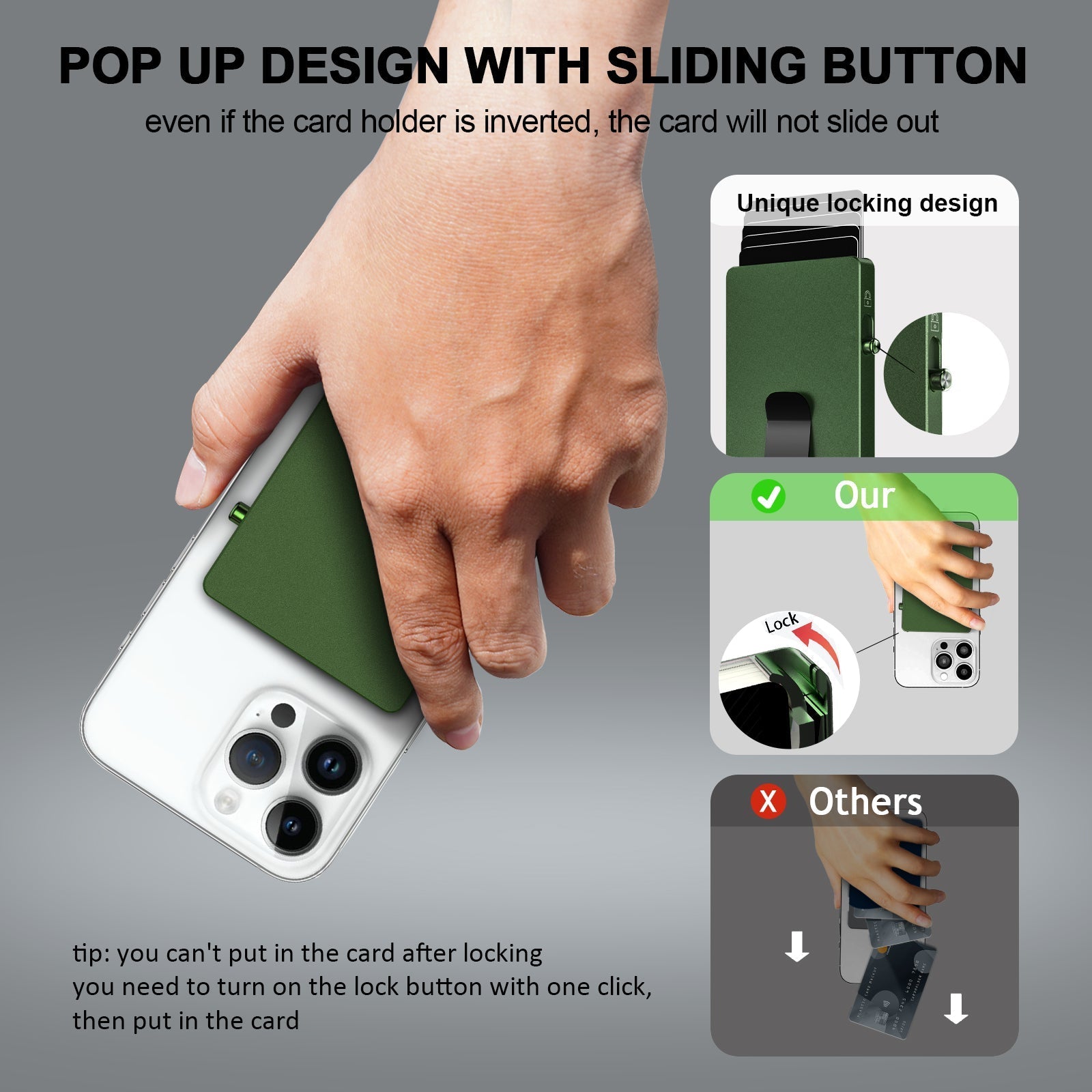 Minimalist Pop up Wallet with Money Clip - Jasmind Stores