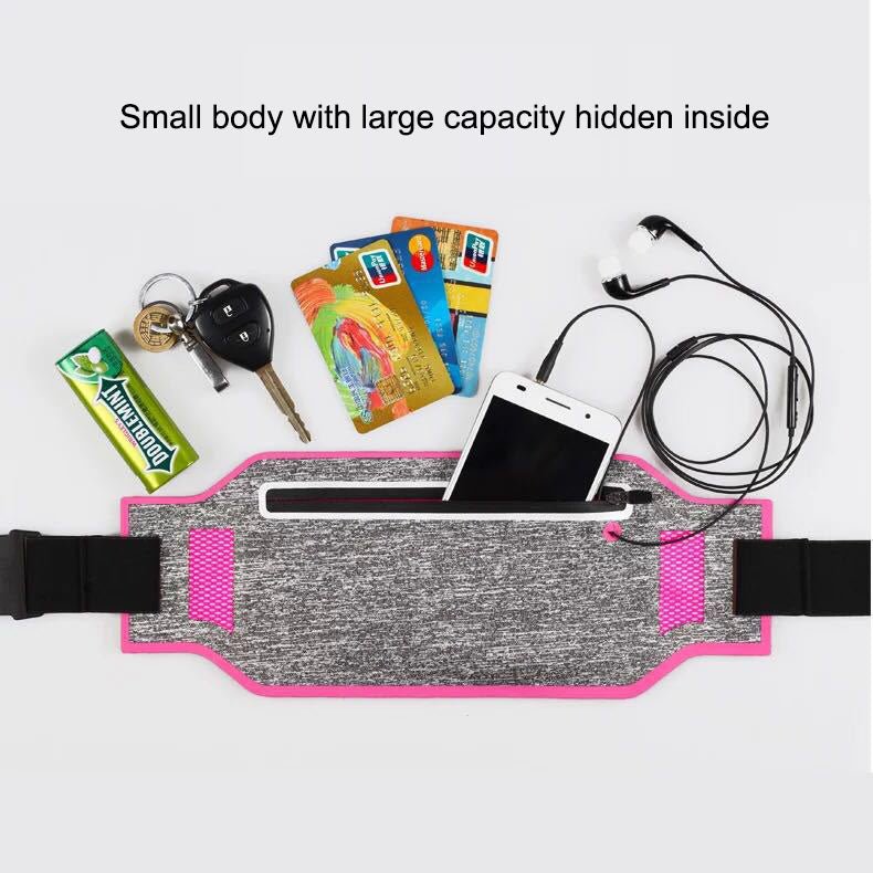 Outdoor unisex sports running mobile waist bag, waterproof L - Jasmind Stores