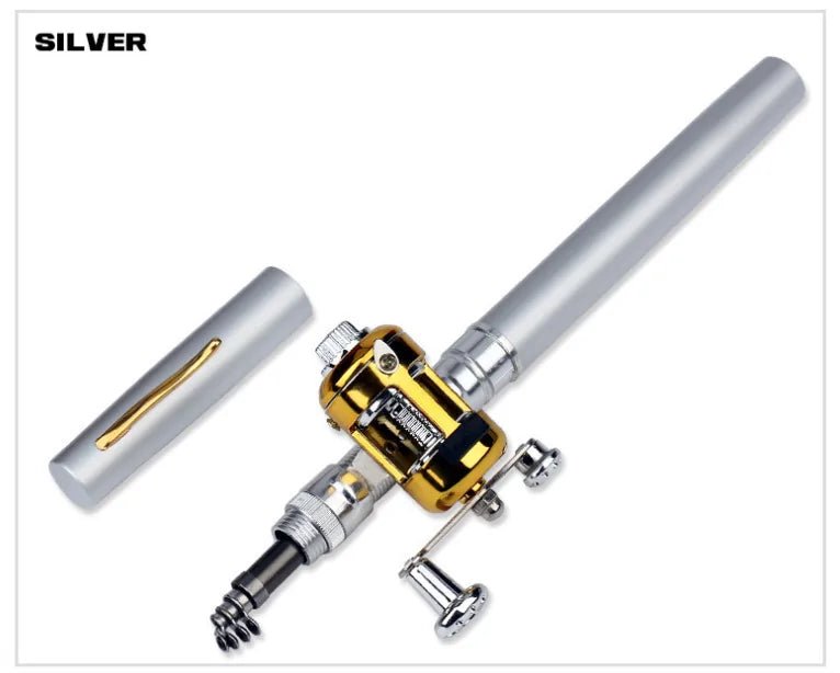 Pen - Shape Mini Fishing Rod with Reel - Jasmind Stores