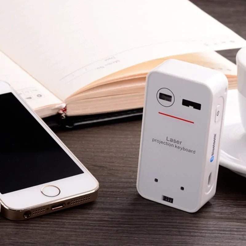 Portable Bluetooth Virtual Laser Keyboard Wireless Projector Keyboard with Mouse Function for Iphone Tablet Computer Phone - Jasmind Stores