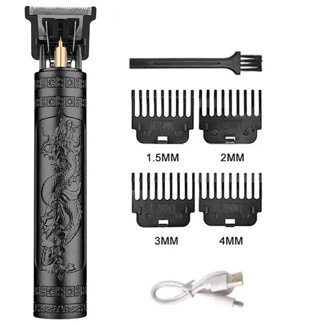 Portable Hair Cutting Machine T9 Vintage Hair Clipper USB Fast Charging Shaver Barber Cordless Hair Trimmer For Men's Barbe - Jasmind Stores