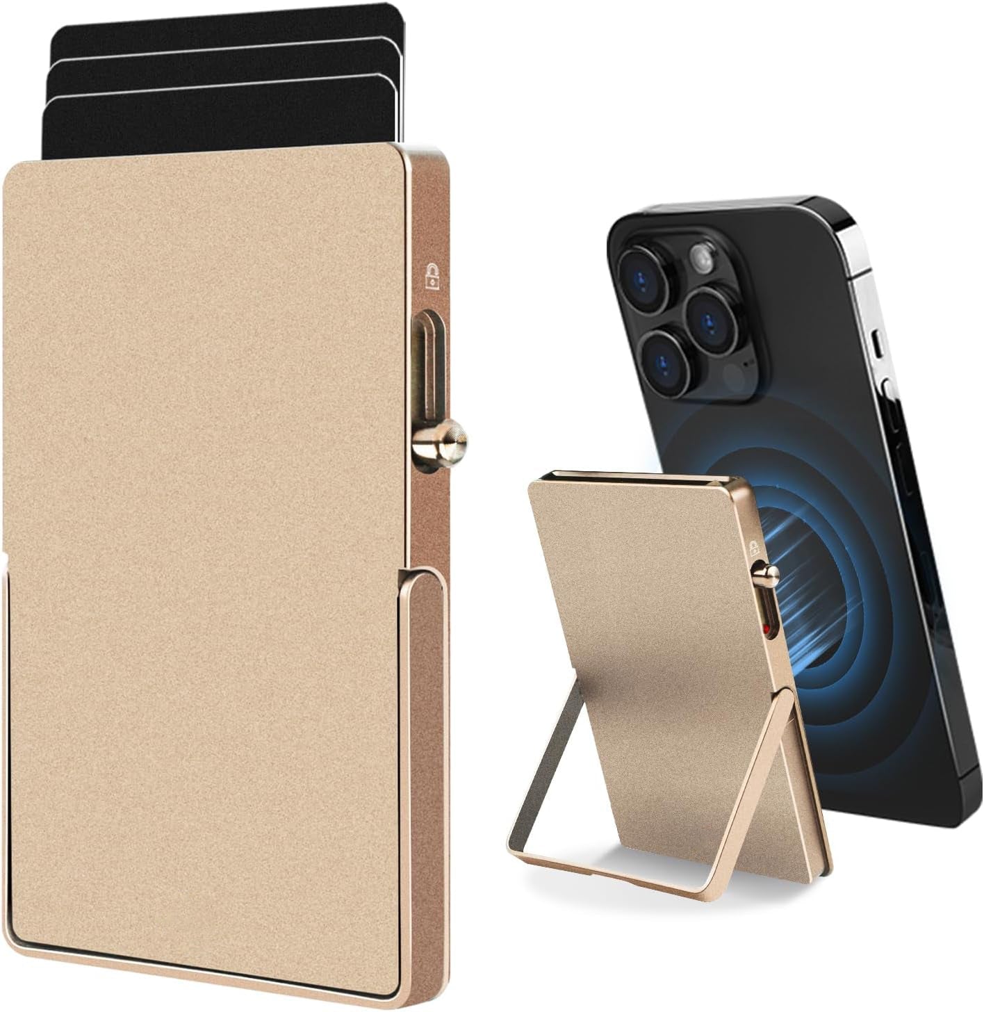 RFID Blocking Wallet Minimalist Slim Card Holder for Magsafe - Jasmind Stores