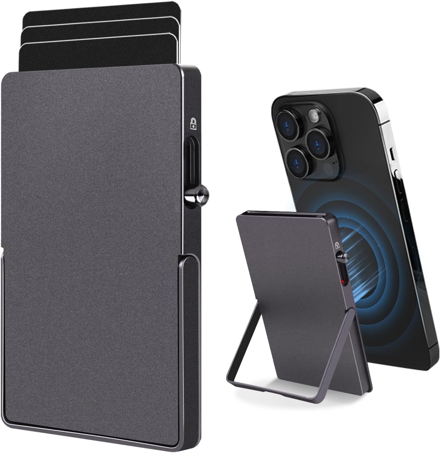 RFID Blocking Wallet Minimalist Slim Card Holder for Magsafe - Jasmind Stores