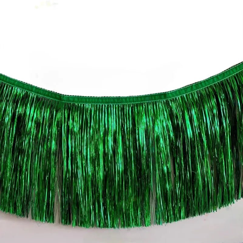 Shiny Tinsel Tassels Fringes Banner Garland Curtain Party Background Photo Props Rain Silk Curtain Wedding Decoration Supplies - Jasmind Stores