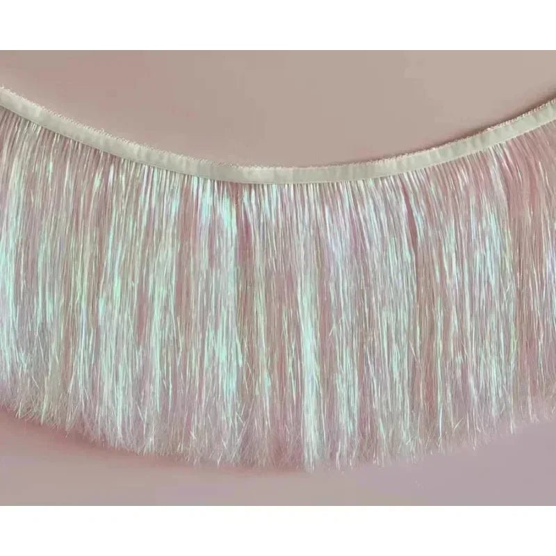 Shiny Tinsel Tassels Fringes Banner Garland Curtain Party Background Photo Props Rain Silk Curtain Wedding Decoration Supplies - Jasmind Stores