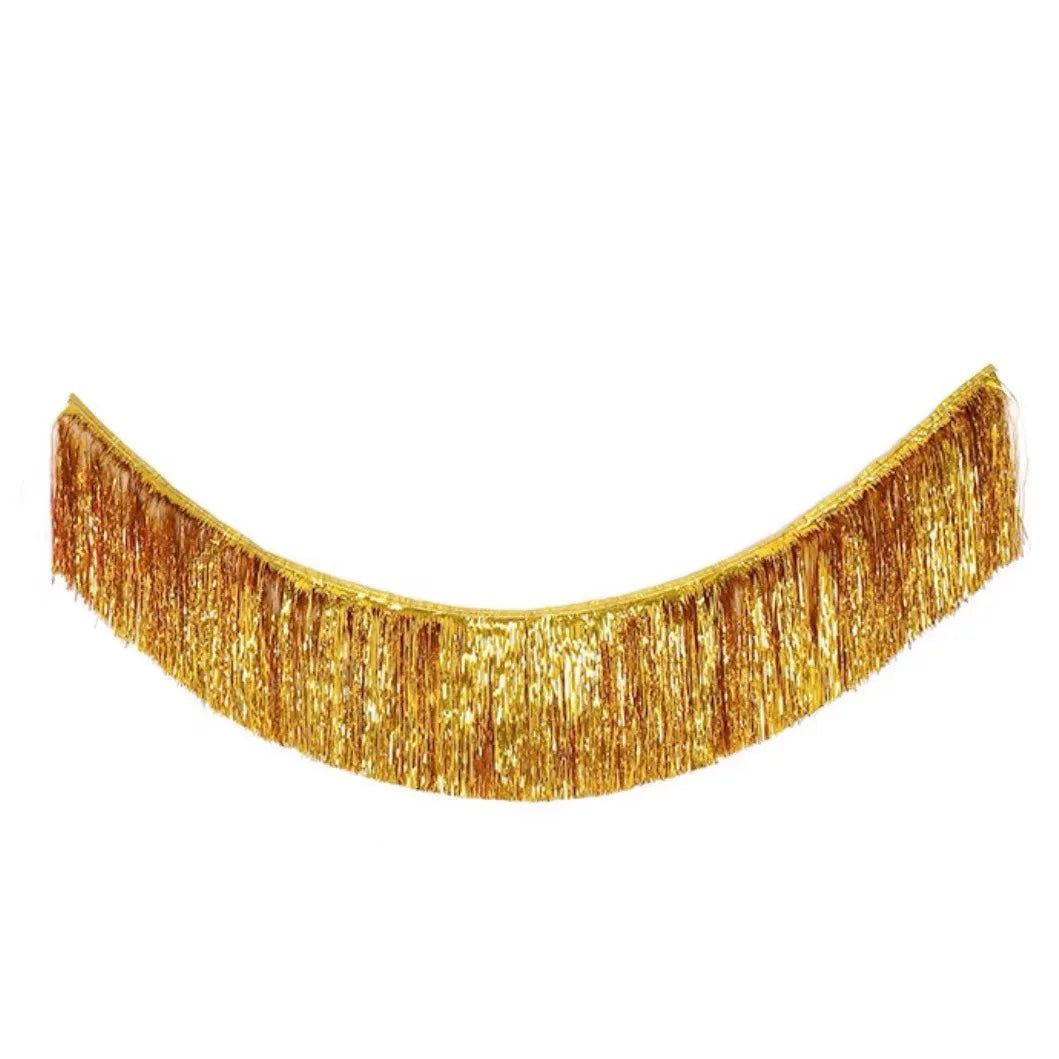 Shiny Tinsel Tassels Fringes Banner Garland Curtain Party Background Photo Props Rain Silk Curtain Wedding Decoration Supplies - Jasmind Stores